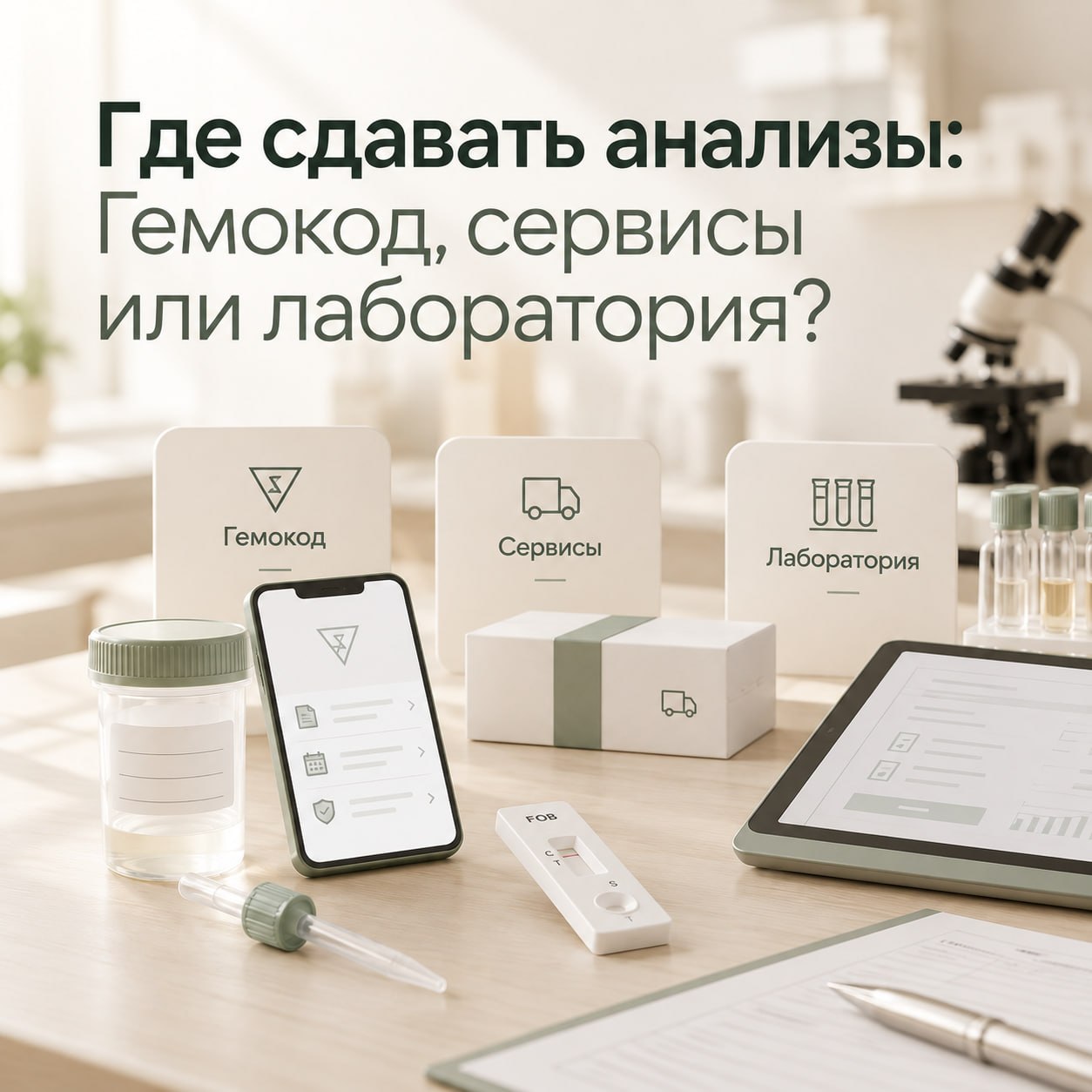 Где сдавать анализы: Гемокод, другие сервисы или напрямую в лабораторию