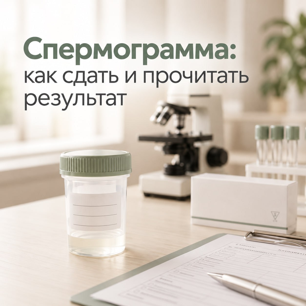Спермограмма: как сдать и как прочитать результат